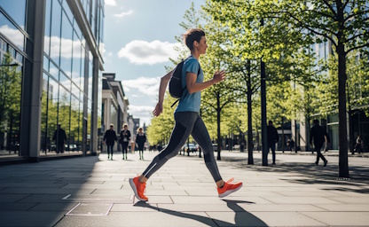 Persona activa caminando